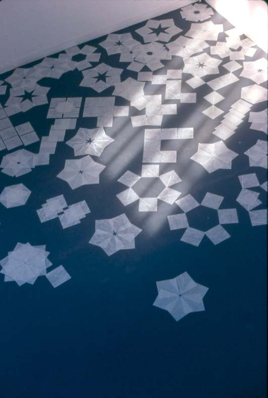 Accumulation. 1993-1999. Interactive project. Installation detail. 48 Units. Pastel on Okawara paper.