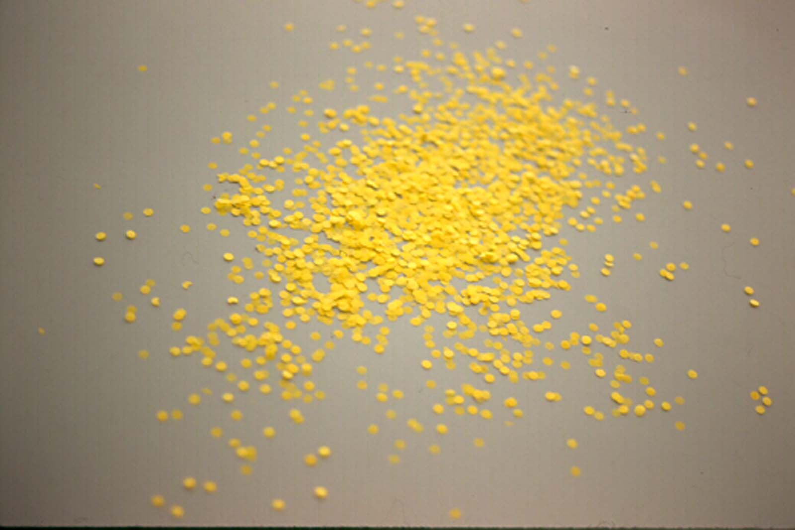 Swarm. (Random aggregation). 1999. Colored paper. Dimensions variable.