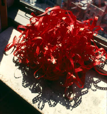 Ablaze. 1995. Ink on computer paper. Dimensions variable.